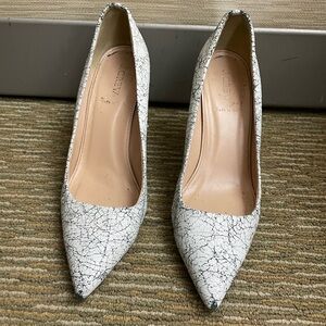 J. Crew Collection, Made in Italy Cracked Effect Genuine Leather Pumps